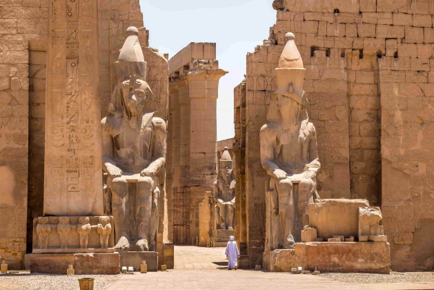 Statue in Luxor Temple scaled 1
