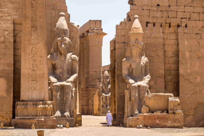 Statue in Luxor Temple scaled 1